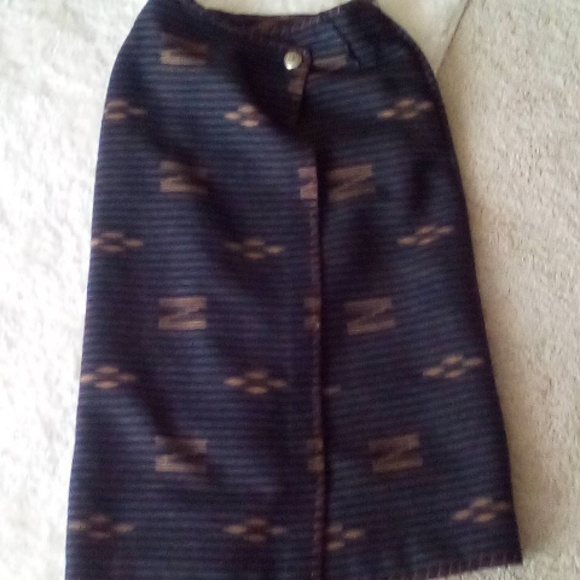 RARE Ralph Lauren vintage wool maxi Aztec skirt - Picture 7 of 9